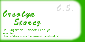 orsolya storcz business card